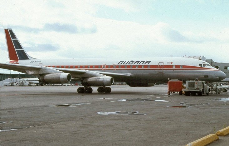 Cubana Flight 455 - Douglas DC-8 - CU-TI201 (similar to photo)
