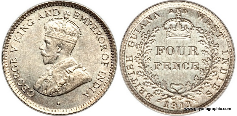 British Guiana 1911, 4 pence