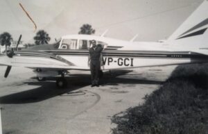 First twin engined aircraft operated by a private company. Flown to Guyana by Capt John Phillips