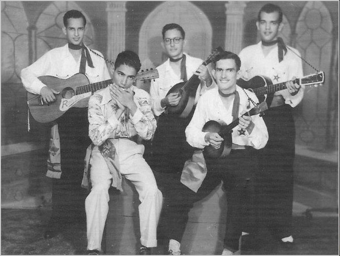 The Ramblers (1951) Standing from left - Bernie, Bing and Ambrose De Souza Sitting - George Baldinvic and Romer Rego