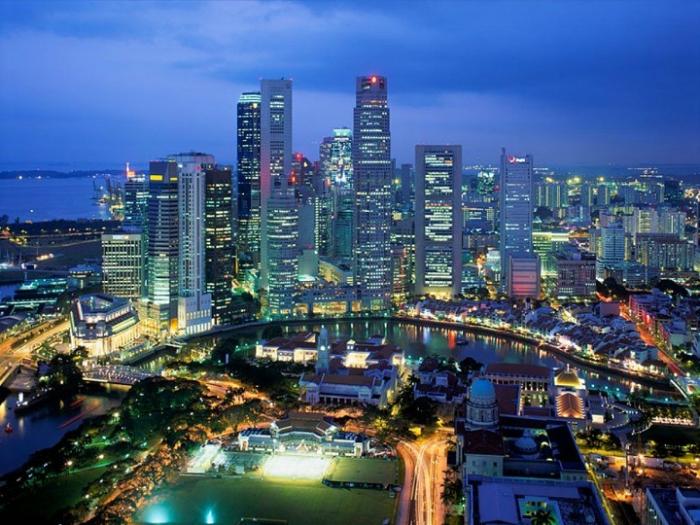 singapore city aerial sing