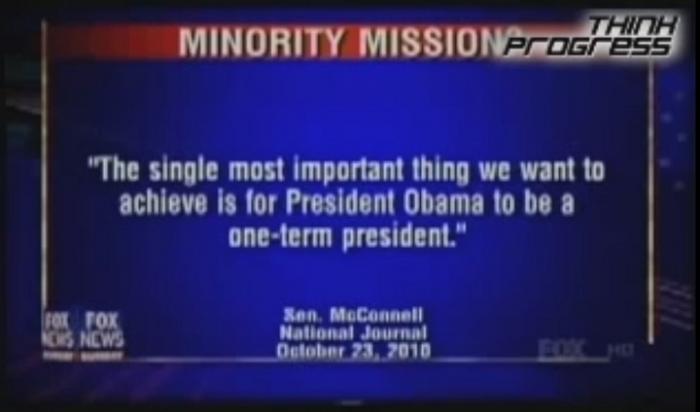 Senator McConnell's message
