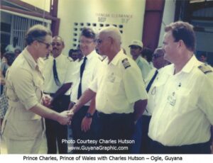 Charles Hutson Greeting Prince Charles, Prince of Wales – Ogle, Guyana