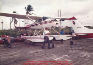 Charles Hutson at Ogle ramp - Trans Guyana Airways (TGA) – 1989