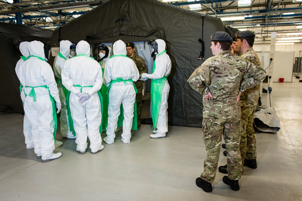 British troops prepare for deployment to Ebola affected zone