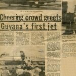 Cheering Crowd Greets Guyana’s First Jet