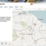 Microsoft Bing Map of Guyana