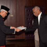 Republic of Indonesia His Excellency, Dominicus Supratikto, presents credentials to President David Granger