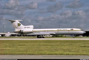 Tu154M registration 8R-GGA