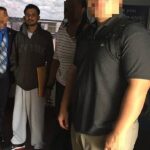 Anthony Bhupdeo, 25, in the company of Immigration and Customs Enforcement’s (ICE) Enforcement and Removal Operations personnel
