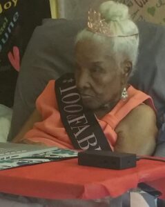 Victorine Creavalle at 100 years old