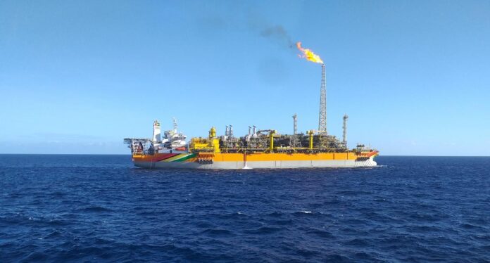 ExxonMobil has been flaring gas at the Liza Destiny vessel for almost a year (Credit: Guyana Marine Conservation Society)