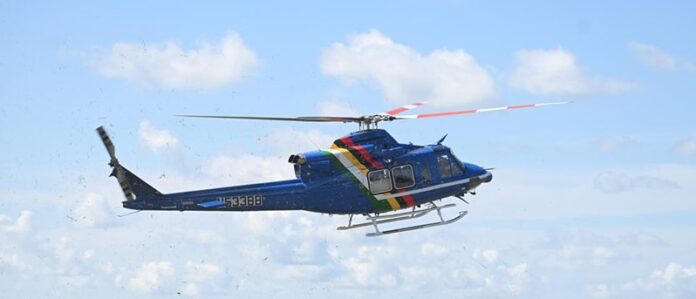 Bell 412-EP, Registration Number 8R-AYA, S/N 37002