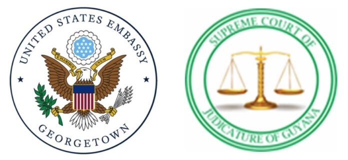 U.S. Embassy Georgetown & Guyana Supreme Court Seals