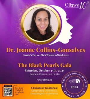 Award Announcement - Dr. Joanne Collins-Gonsalves