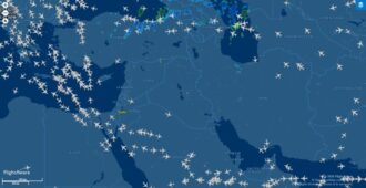 Air Traffic across the Middle East